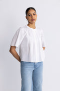 Ethelyn 2/4 Blus - Bright White