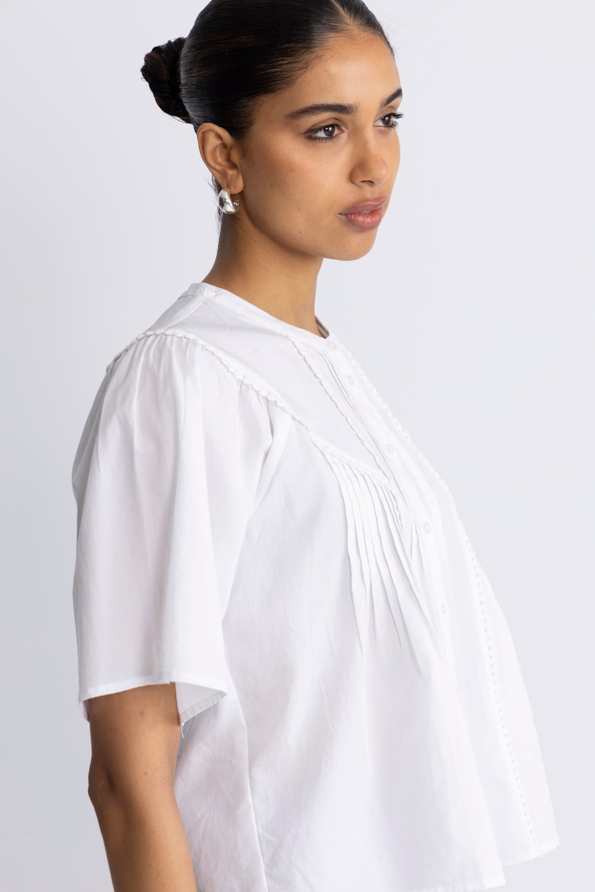 Ethelyn 2/4 Blus - Bright White