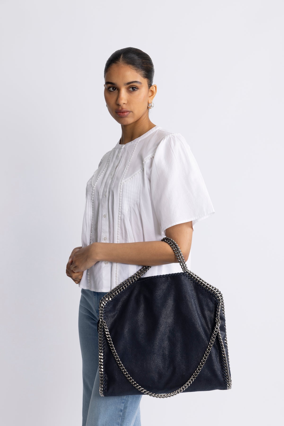 Falabella Fold-Over Tote Bag - Midnight