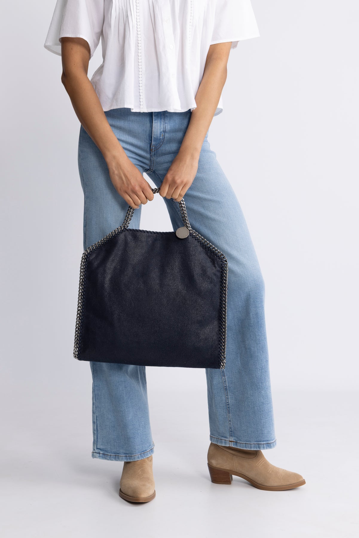 Falabella Fold-Over Tote Bag - Midnight