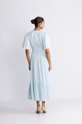 Angie Solid Long Dress - L.Blue