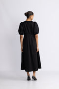 Poppycc Pleat Dress - Svart
