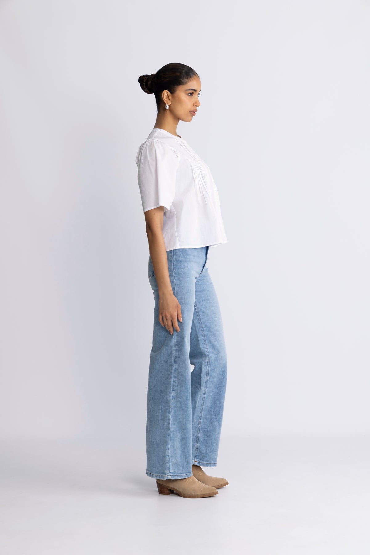 Ethelyn 2/4 Blus - Bright White