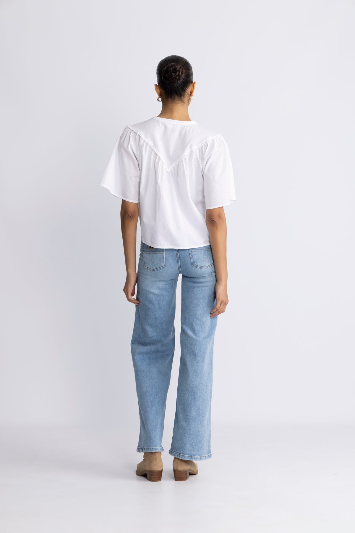 Ethelyn 2/4 Blus - Bright White