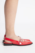Biavictoria Single Buckle Slingback Leather - Röd Nappalak