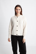 Selected Femme Lulu Stickad Kofta - Snow White Melange