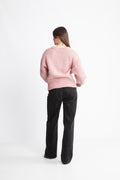 Yaszuma Ls Knit Cardigan - Lilas
