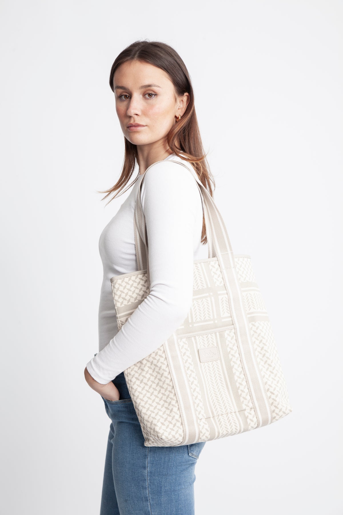 Tote Carmela 2.0 - Heritage Stripe Beige