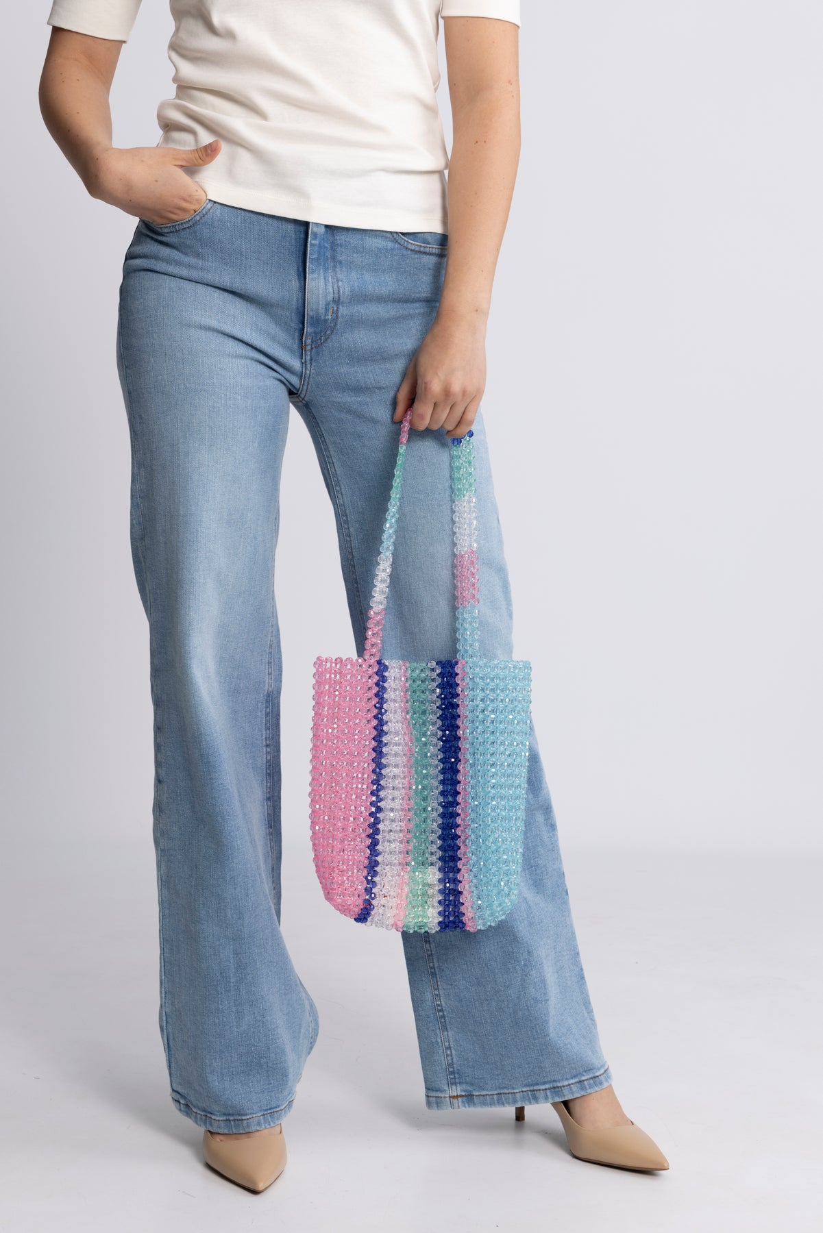 Sissel Bag - Multistripe Blue