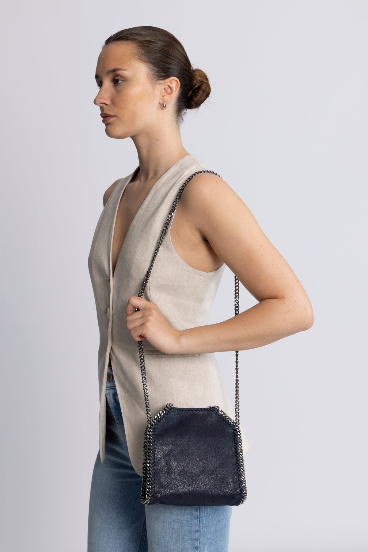 Falabella Tiny Tote Bag - Midnight
