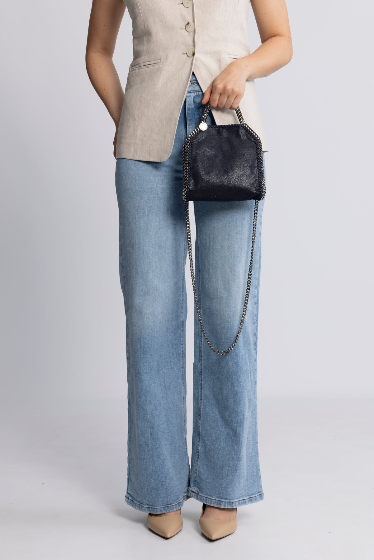Falabella Tiny Tote Bag - Midnight