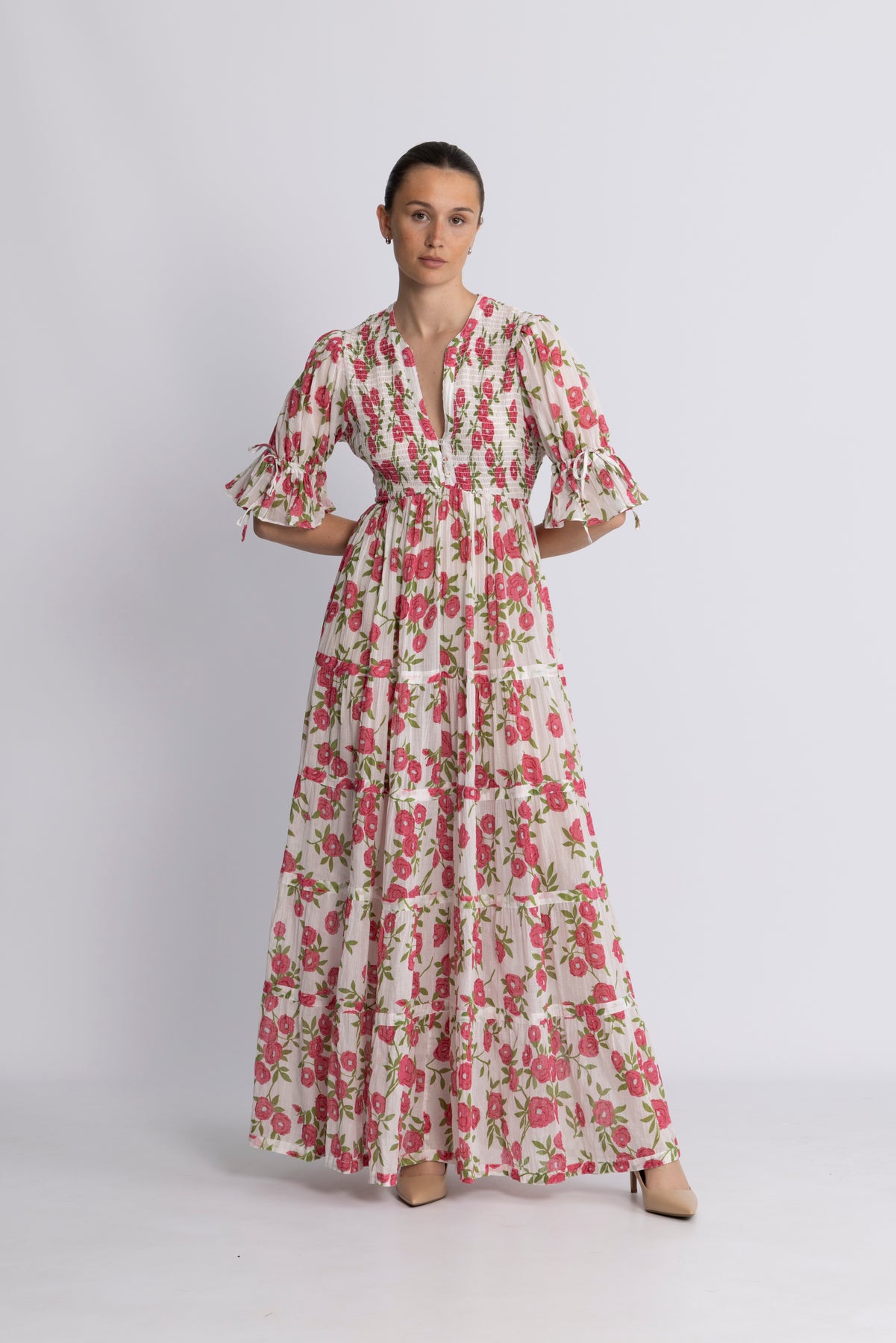 byTiMo Bohemian Relaxed Dress - Pink Meadow