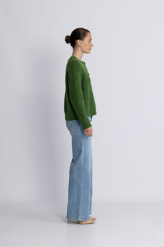 Lulu Ls Knit Short Cardigan - Spindle Tree Black Core