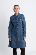SophinaIW Short Dress - Washed Denim