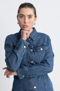 SophinaIW Short Dress - Washed Denim