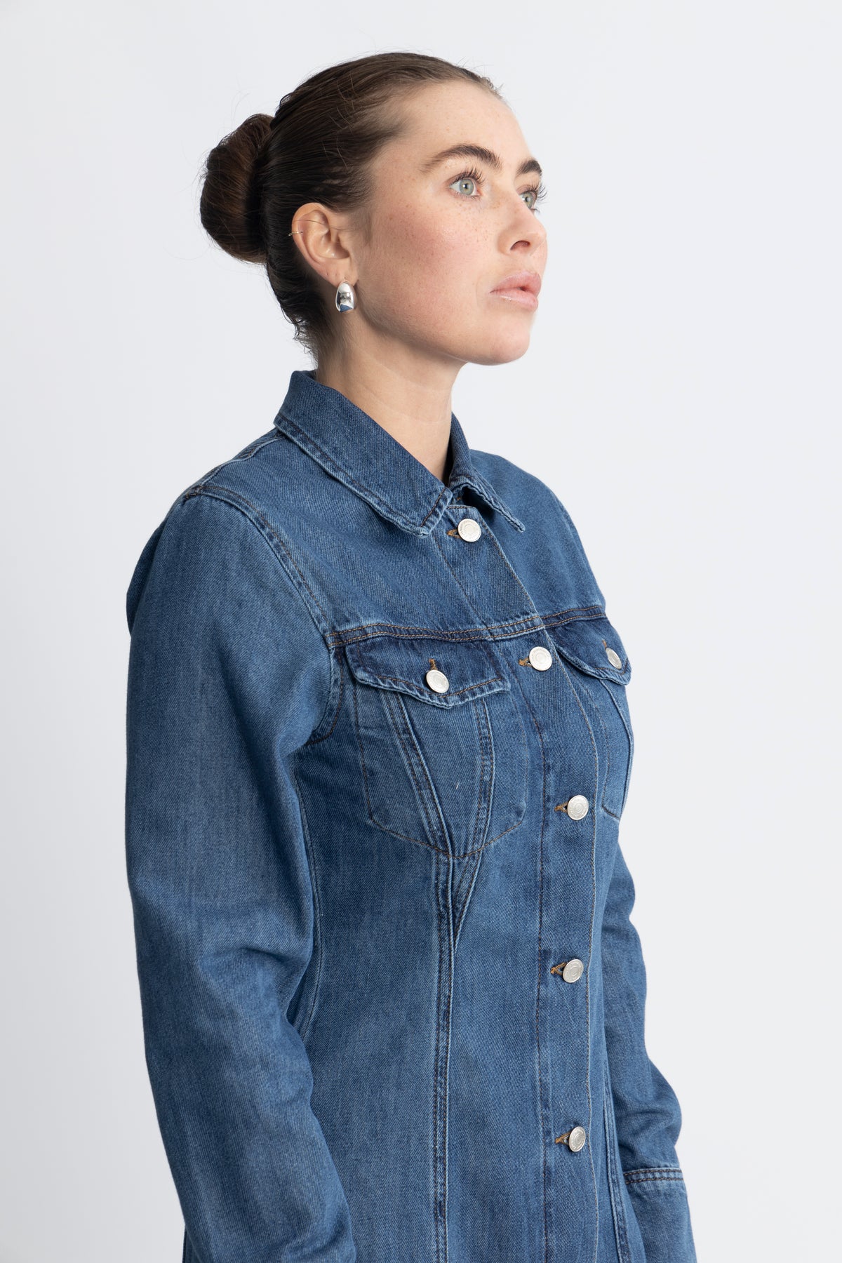 SophinaIW Short Dress - Washed Denim