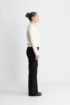 Allie Solid Cardigan - Ecru