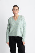 Cmmarni-Pullover - Silt Green Melange