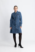 SophinaIW Short Dress - Washed Denim