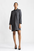 A.P.C. Robe Aurelia Doublee - Anthracite Chine
