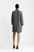 A.P.C. Robe Aurelia Doublee - Anthracite Chine