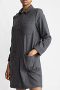 A.P.C. Robe Aurelia Doublee - Anthracite Chine