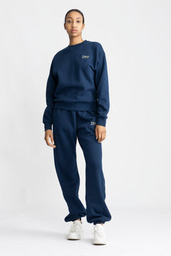 Organic Fitted Crewneck - Pageant Blue