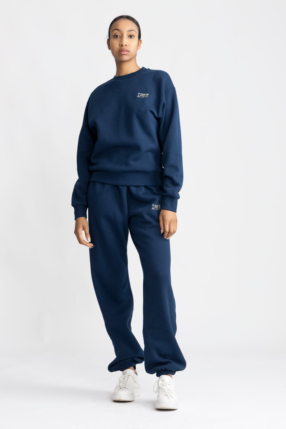 Organic Fitted Crewneck - Pageant Blue