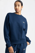 Organic Fitted Crewneck - Pageant Blue