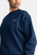 Organic Fitted Crewneck - Pageant Blue