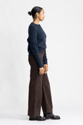 Sia Ras Ls Knit O-Neck - Dark Sapphire Melange