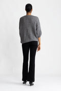 Amour Knit - Dark Grey/Pink
