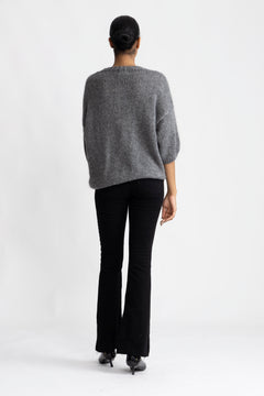 Amour Knit - Dark Grey/Pink