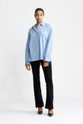 Kadir Stripe Shirt - Denim Blue Stripe