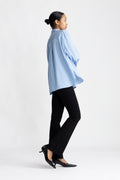Kadir Stripe Shirt - Denim Blue Stripe