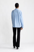 Kadir Stripe Shirt - Denim Blue Stripe