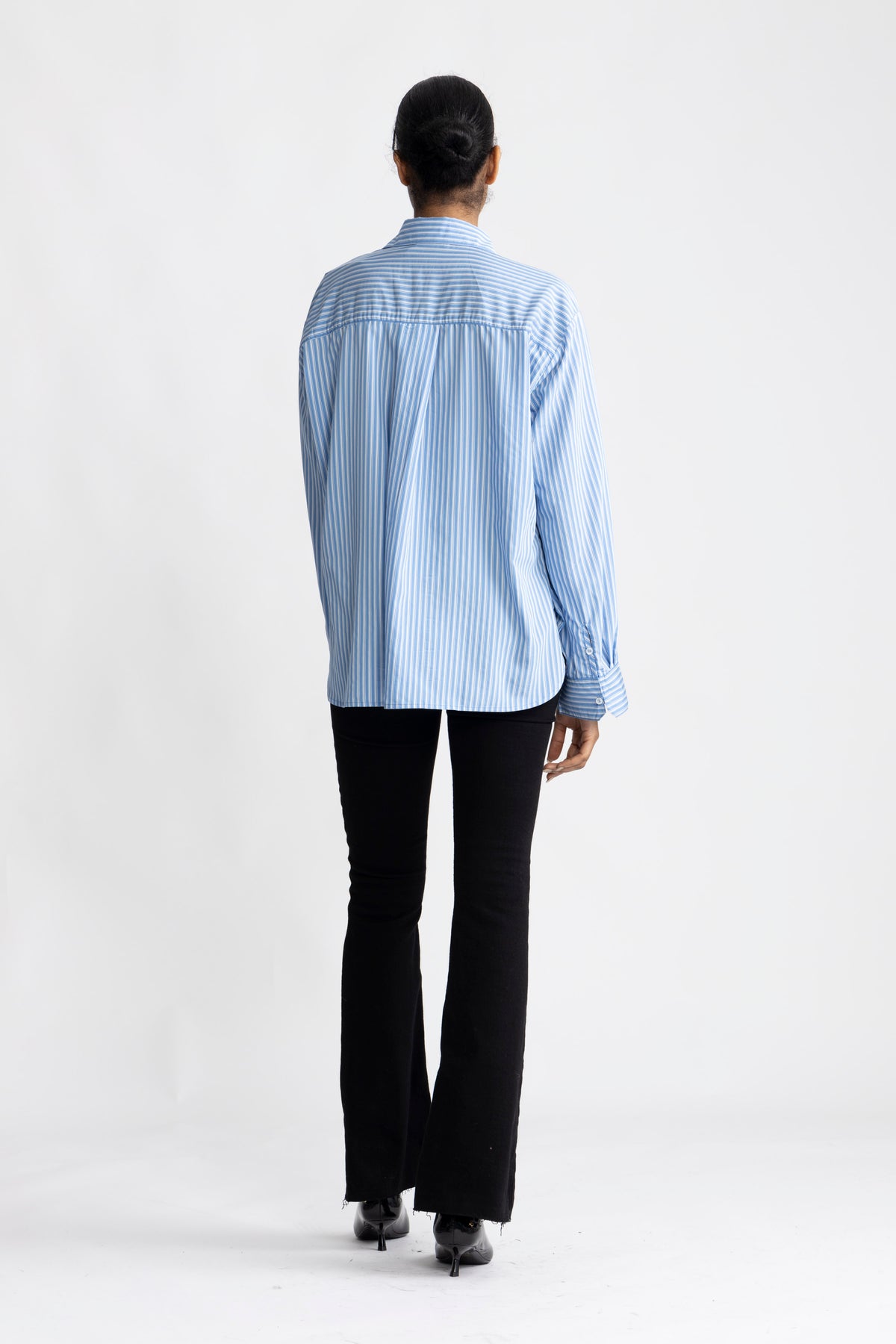 Kadir Stripe Shirt - Denim Blue Stripe