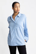 Kadir Stripe Shirt - Denim Blue Stripe