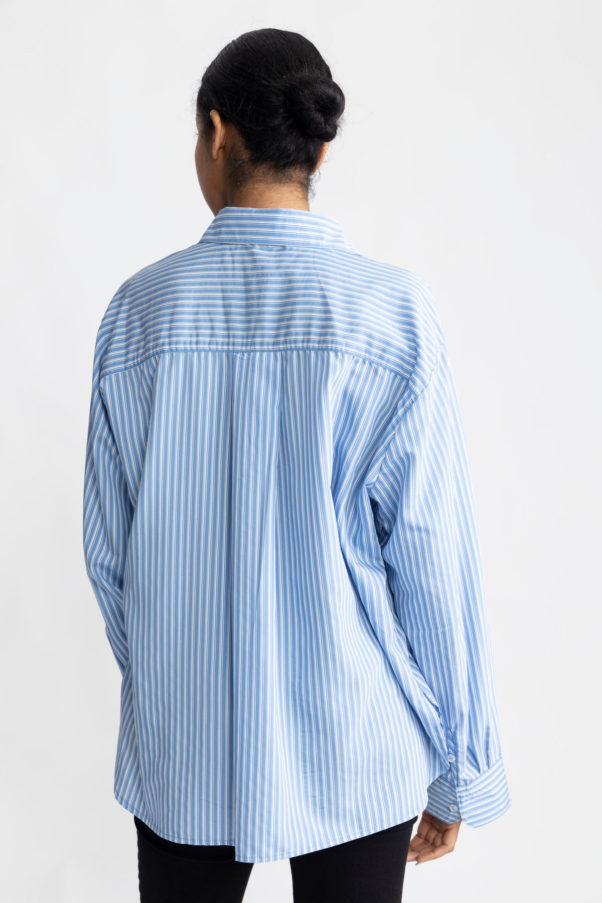 Kadir Stripe Shirt - Denim Blue Stripe