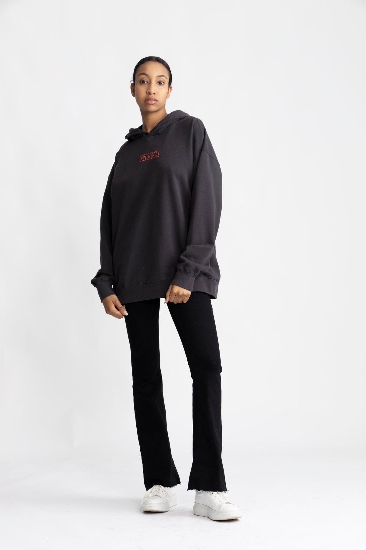 Isoli Rose Oversized Hoodie - Phantom