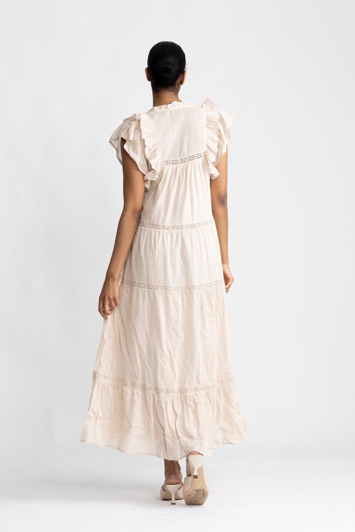 Ankita S Voile Dress - Sand
