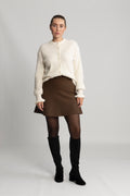 Yascuddie Ls Knit Cardigan - Birch