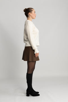 Yascuddie Ls Knit Cardigan - Birch