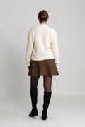 Yascuddie Ls Knit Cardigan - Birch
