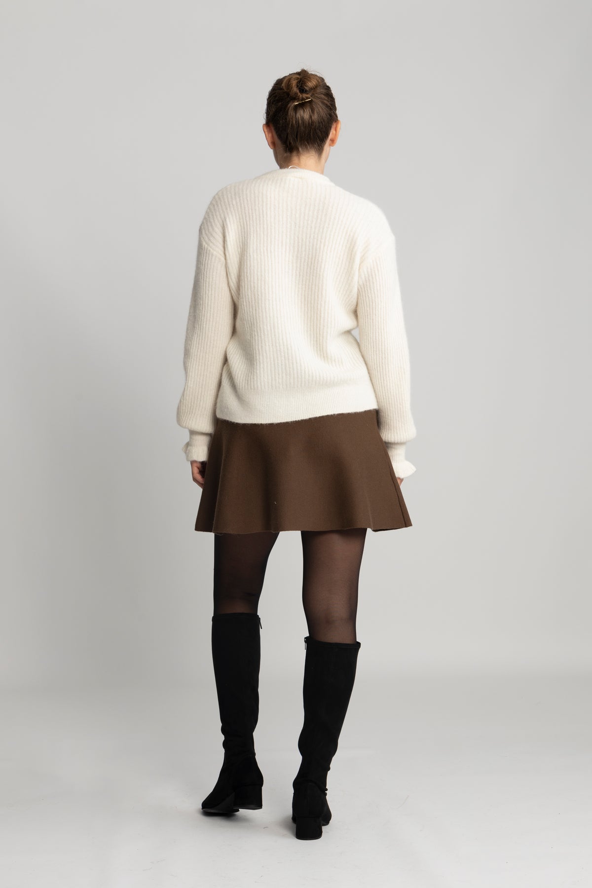 Yascuddie Ls Knit Cardigan - Birch