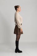Lulu Ls Structure Knit Cardigan - Birch Melange