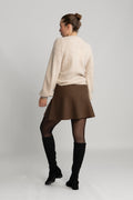 Lulu Ls Structure Knit Cardigan - Birch Melange