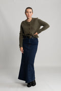 Sia Ras Ls Knit Cardigan - Kalamata