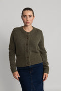 Sia Ras Ls Knit Cardigan - Kalamata