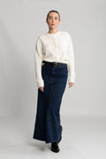 Nor Short Cardigan - Clear Cream